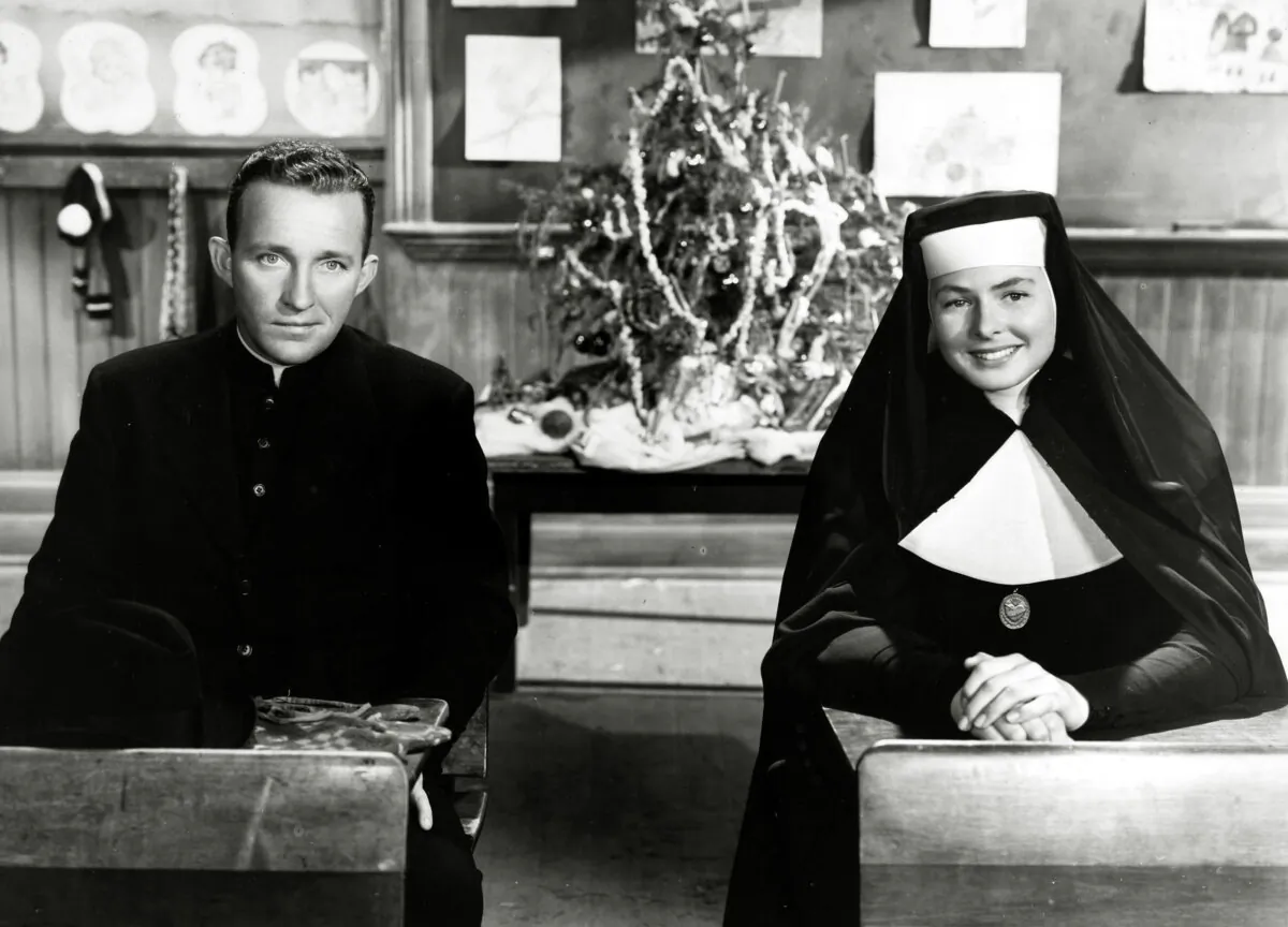 A publicity still of Ingrid Bergman and Bing Crosby in “The Bells of St. Mary’s” (1945). (MovieStillsDB)