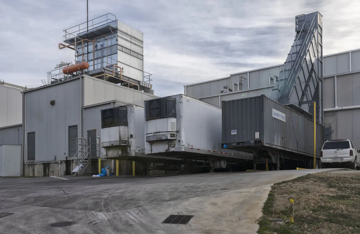 Foundation Food Group's plant is viewed in Gainesville, Ga., on Jan. 29, 2021. (Scott Rogers/The Times via AP)