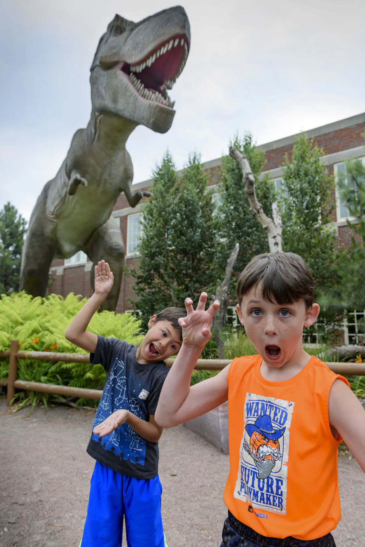 A couple of youngsters ham in up in front of South Dakota Children's Museum. (Travel South Dakota/TNS)