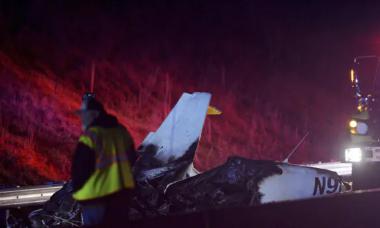 A Plane Hit Powerlines Over I-26 in North Carolina and Burst Into Flames. Nobody Was Seriously Hurt