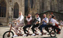Unique Orchestra Travels to 10 Countries in 10 Days on an Extraordinary Bike, Wows Passersby