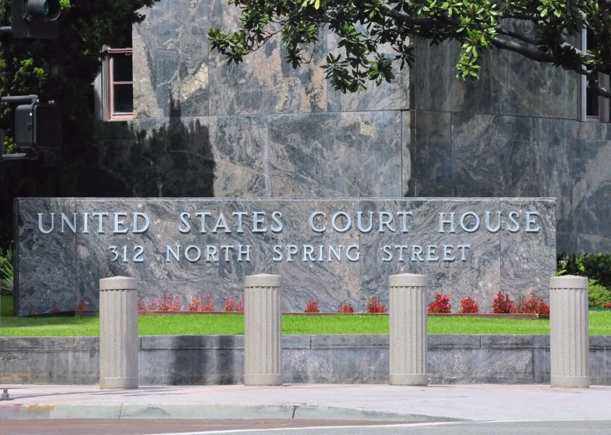The U.S. District Court, Central District, in Los Angeles on Aug. 26, 2013. (Robin Kemker/Epoch Times)