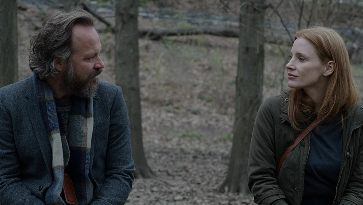 Saul (Peter Sarsgaard) and Sylvia (Jessica Chastain), in “Memory.” (Ketchup Entertainment)
