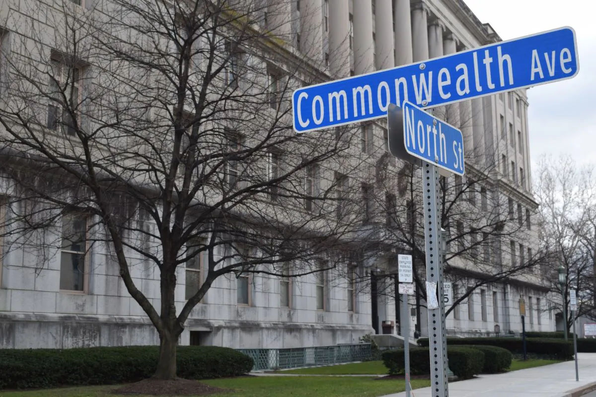 Commonwealth Avenue is part of the Pennsylvania Capitol complex in Harrisburg, with offices for state workers. (Beth Brelje/The Epoch Times)