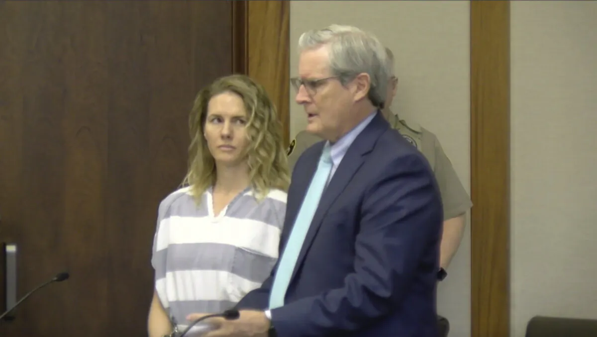 Ruby Franke during a hearing in St. George, Utah, on Dec. 18, 2023, in a still from video. (Ron Chaffin/St. George News via AP, Pool)