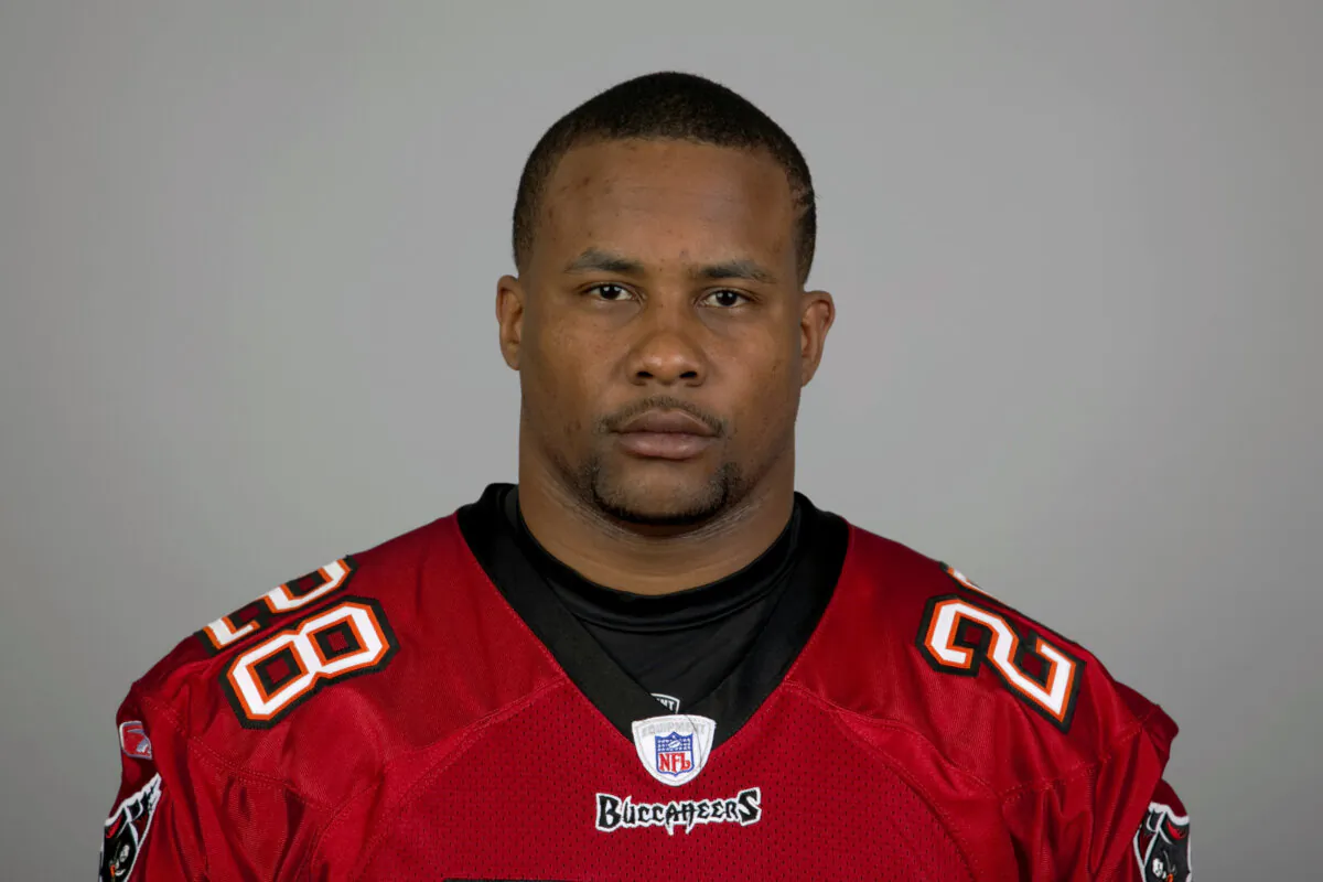 In this handout image provided by the NFL, Derrick Ward of the Tampa Bay Buccaneers NFL football team is seen posing for a portrait taken in Tampa Bay, Fla., in 2010. (NFL via Getty Images)