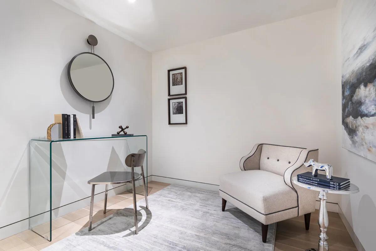 A separate office area is created in a windowless space. (Handout/TNS)
