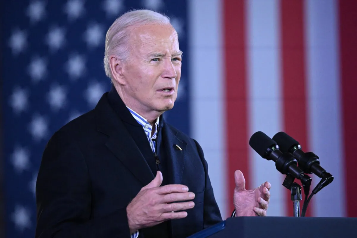 President Joe Biden speaks on his economic policies at the Wisconsin Black Chamber of Commerce in Milwaukee on Dec. 20, 2023. (Mandel Ngan/AFP via Getty Images)
