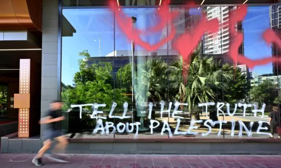 Public Broadcaster’s Office Defaced With Pro-Palestinian Messaging
