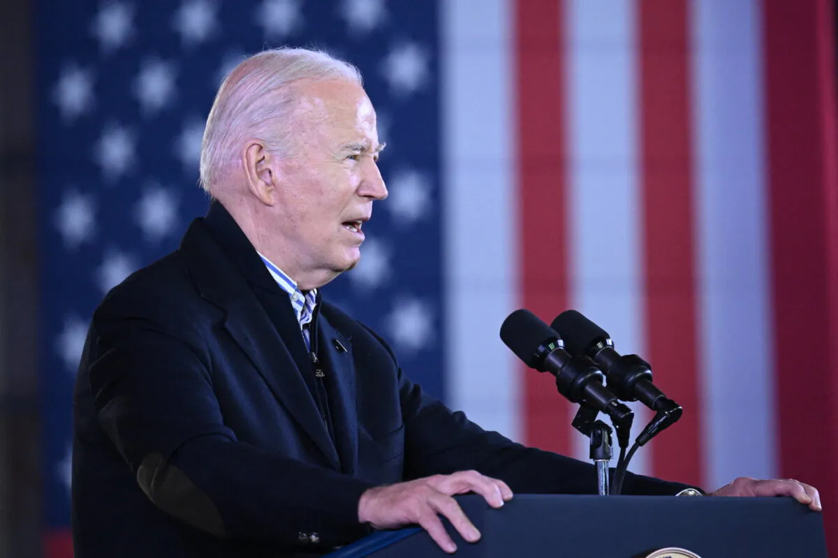 President Joe Biden speaks on his economic policies at the Wisconsin Black Chamber of Commerce in Milwaukee, Wisconsin, on Dec. 20, 2023. (Mandel Ngan/ AFP)