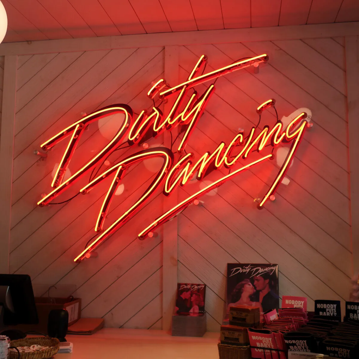Memorabilia from the movie "Dirty Dancing" is available in the gift shop at the Mountain Lake Lodge in Pembroke, Virginia. (Courtesy of Victor Block)