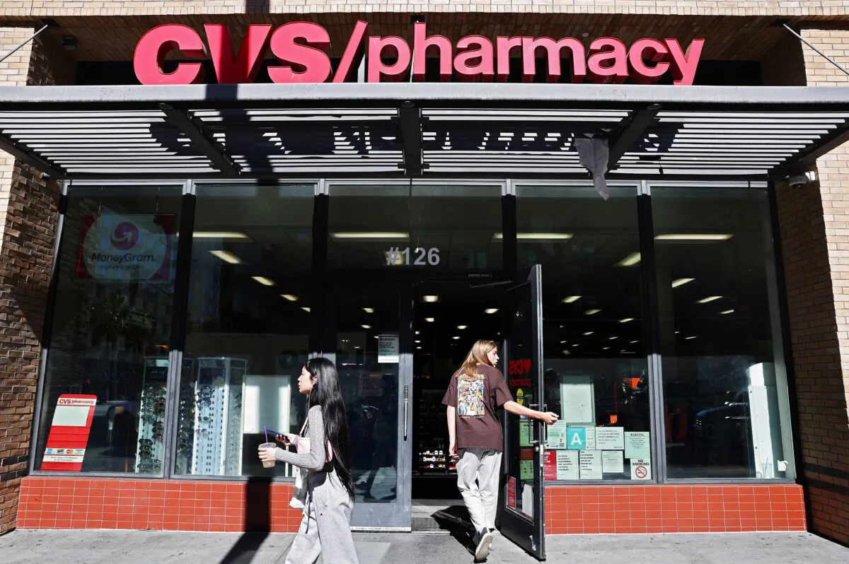 A customer enters a CVS store in Los Angeles on Oct. 31, 2023. (Mario Tama/Getty Images)