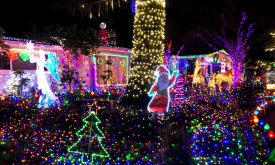 Christmas Lights Bring Joy to California Neighborhoods