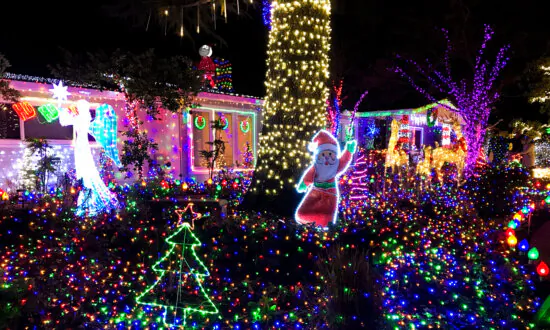 Christmas Lights Bring Joy to California Neighborhoods