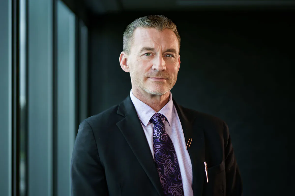 Pathologist Dr. Ryan Cole in Dallas, Texas on Nov. 4, 2023. (York Du/The Epoch Times)