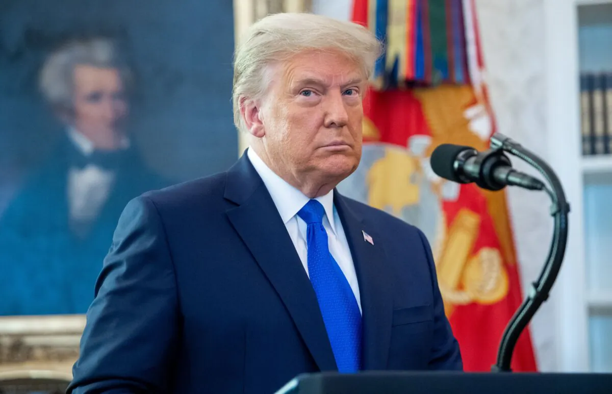 President Donald Trump in the Oval Office of the White House in Washington, D.C., on Dec. 7, 2020. (Saul Loeb/AFP via Getty Images)