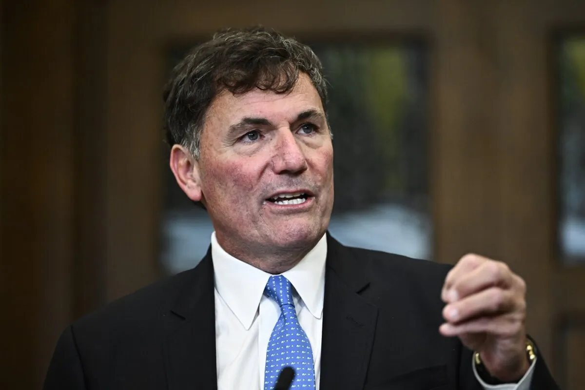 Minister of Public Safety Dominic LeBlanc speaks at a news conference on Parliament Hill in Ottawa, on Sept. 7, 2023. (The Canadian Press/Justin Tang)