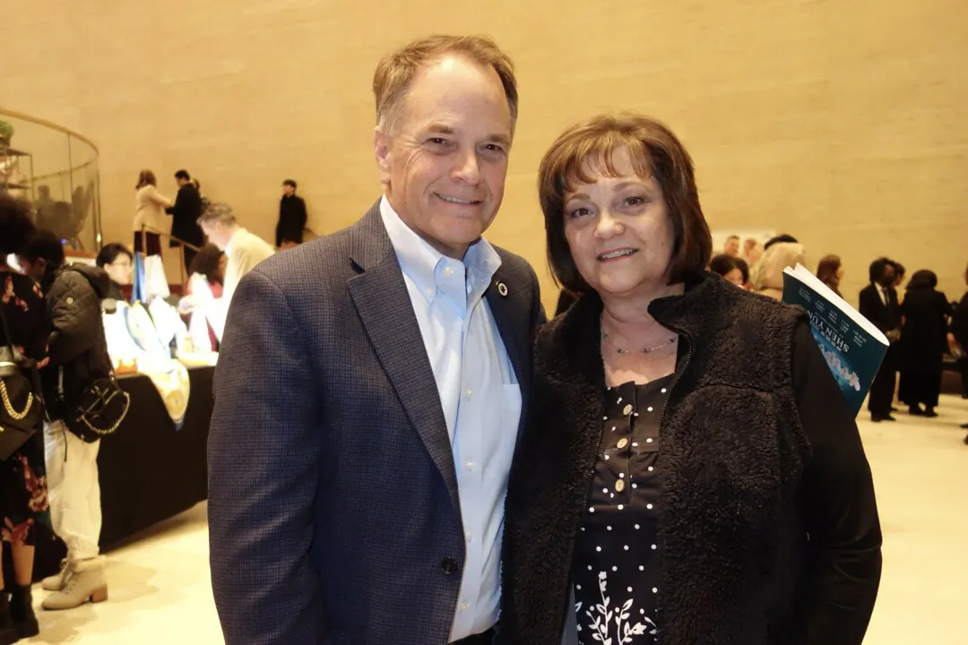 Texas State Representative Steve Toth and his wife Babette enjoyed Shen Yun's evening performance at the Jones Hall for the Performing Arts ,on Dec. 29, 2023. (Sarah Yu/The Epoch Times) 