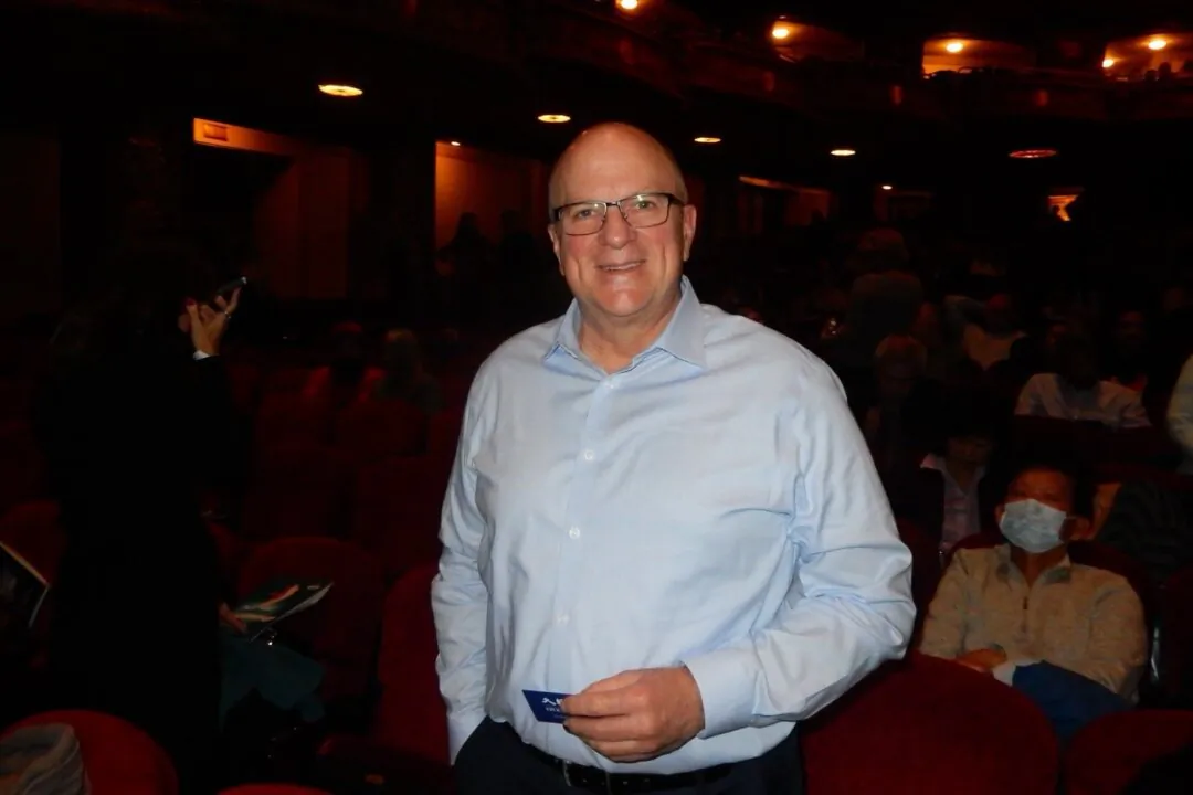 Michael Kallelis at Shen Yun Performing Arts at the Boch Center Wang Theatre in Boston, on Dec. 30, 2023. (Weiyong Zhu/The Epoch Times)