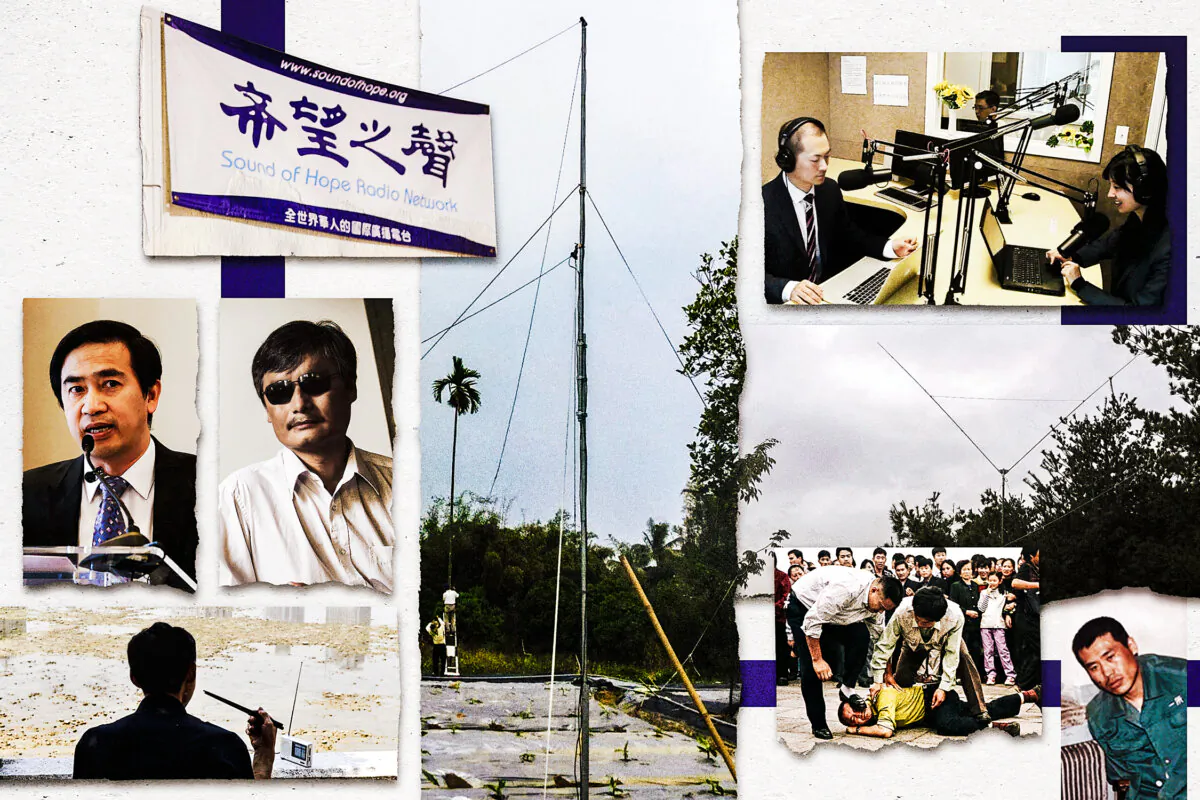 (Illustration by The Epoch Times, Chien-Min Chung/AP Photo, Courtesy of Allen Zeng, Minghui, Getty Images)
