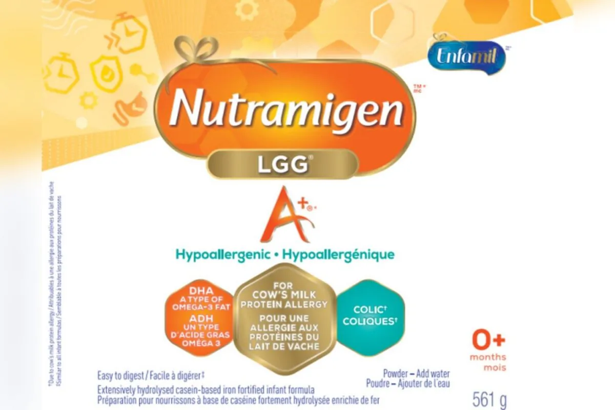 A national recall has been issued for a brand of hypoalergectic infant formula over concerns it may be contaminated with a bacteria. (The Canadian Press/HO-Health Canada)