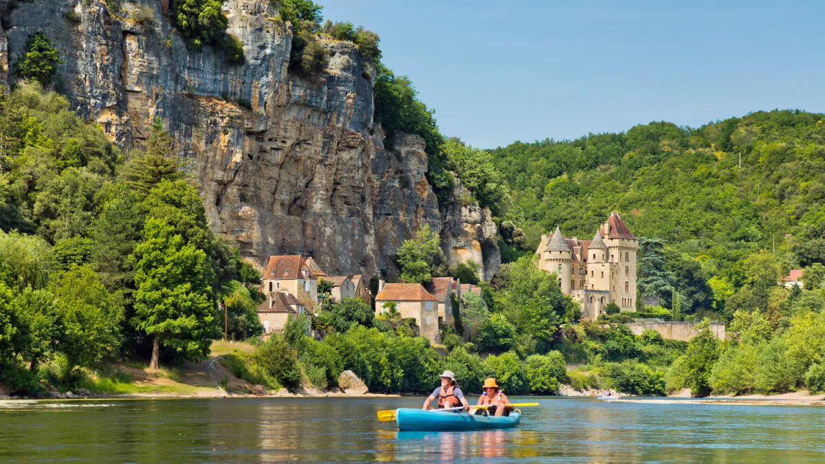 Kayaking from La Roque down river. (Dominic Arizona Bonuccelli/TNS)
