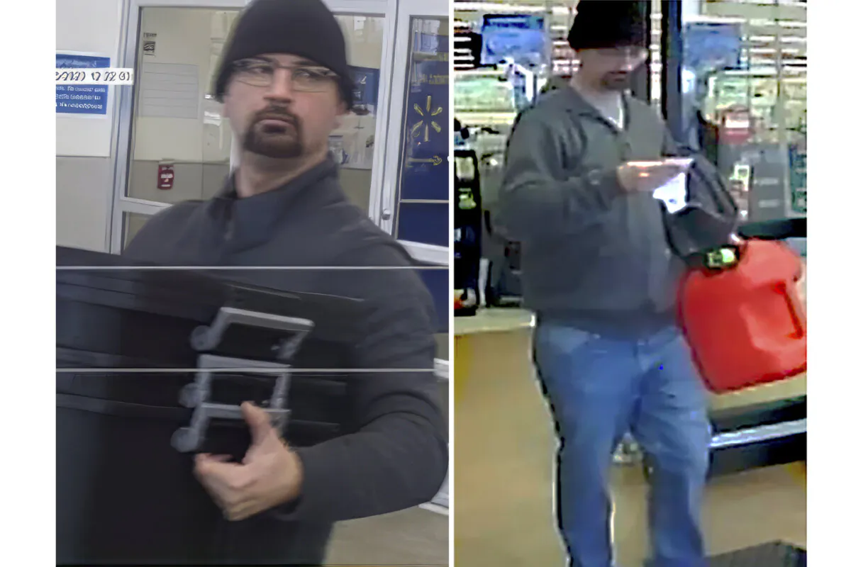 A man tentatively identified as Michael Avery, of Syracuse, NY., can be seen in These photos released on Jan. 2, 2024. (Rochester NY Police Department via AP)