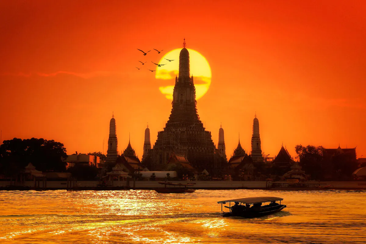 Wat Arun at sunset in Bangkok, Thailand.
(Santi Praseeratenang/Getty Images)
