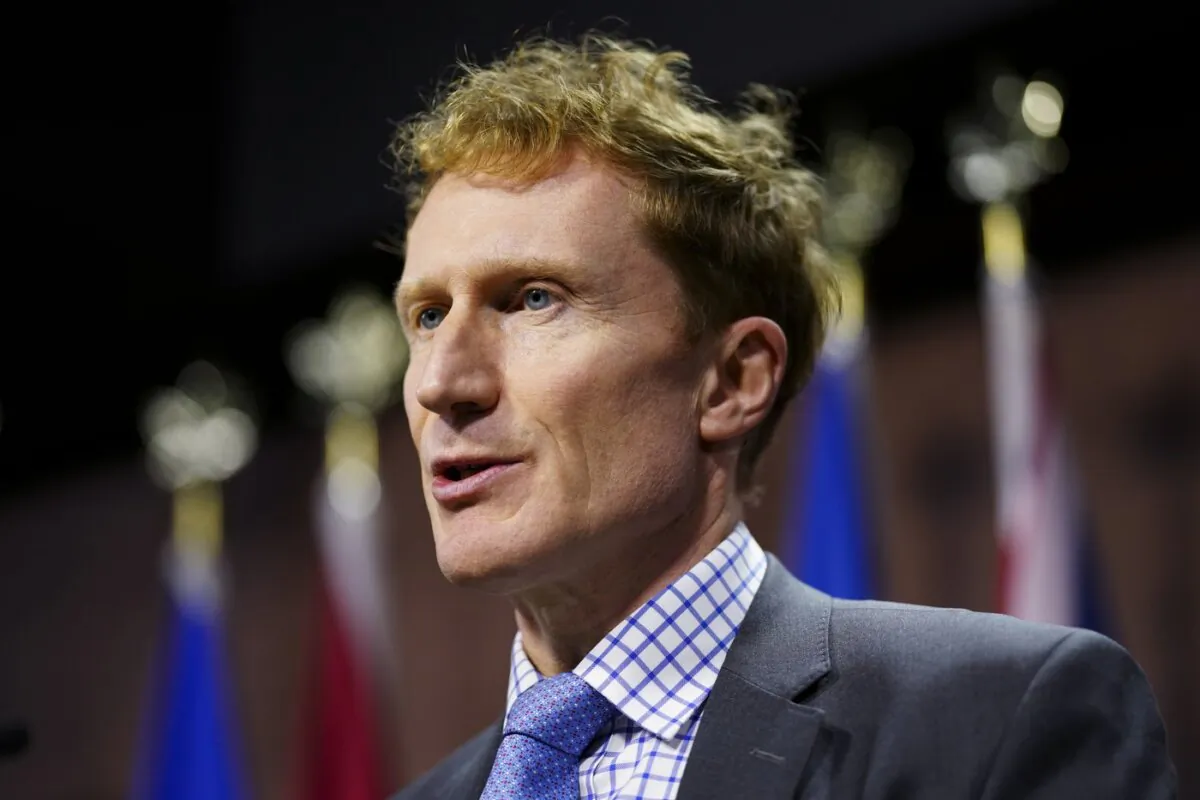 Immigration, Refugees and Citizenship Minister Marc Miller holds a press conference on Parliament Hill in Ottawa on Dec. 7, 2023. (The Canadian Press/Sean Kilpatrick)