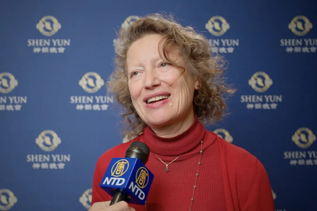 Stefania Maggini at Shen Yun Performing Arts at Teatro del Maggio Musicale Fiorentino, in Florence, Italy, on Dec. 27, 2023. (NTD)