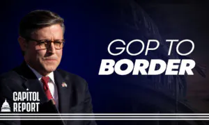 Speaker Johnson, Dozens of House Republicans Hold Fiery Presser From Southern Border | Capitol Report