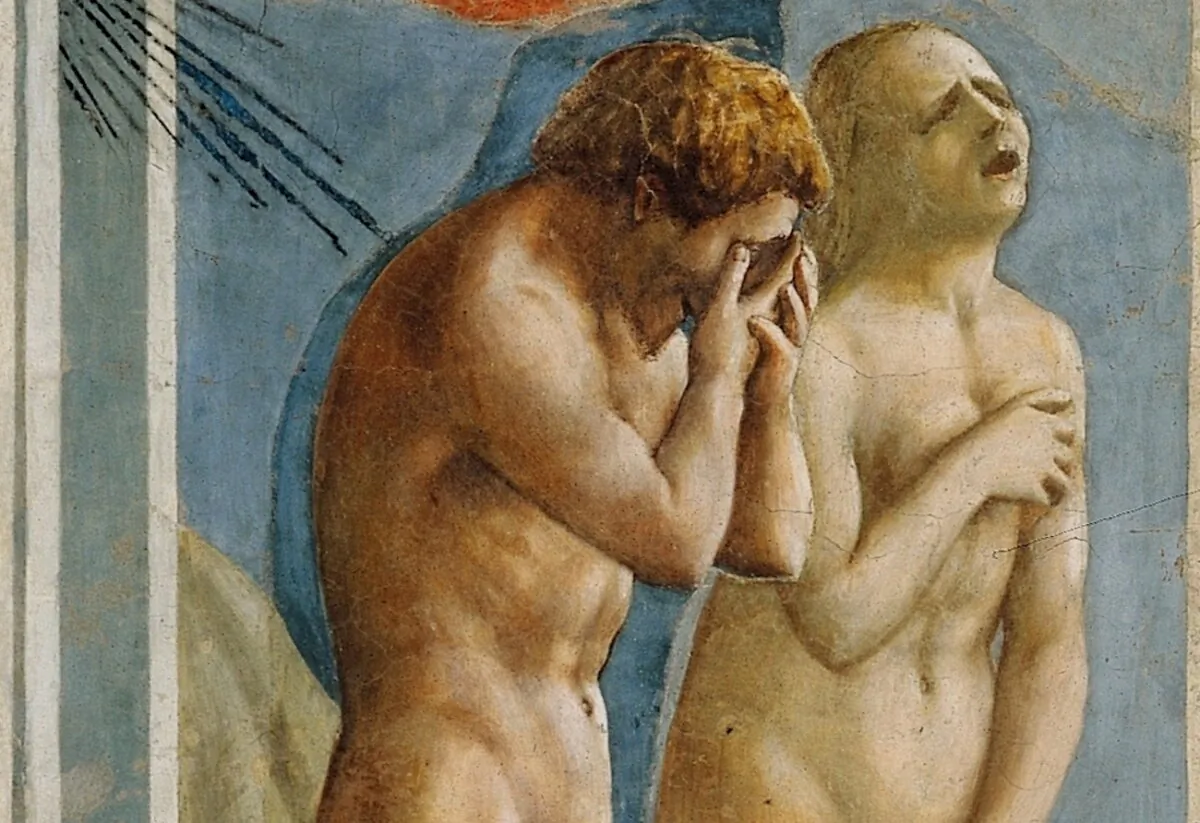 "Adam and Eve banished from Paradise," c.1427, by Masaccio. (Public domain)