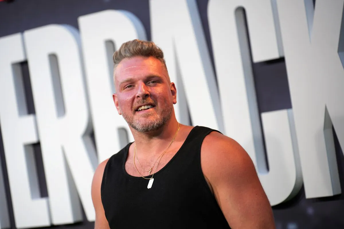 Pat McAfee attends the Los Angeles Premiere Of Netflix's "Quarterback" at TUDUM Theater in Hollywood, Calif., on July 11, 2023. (JC Olivera/Getty Images)