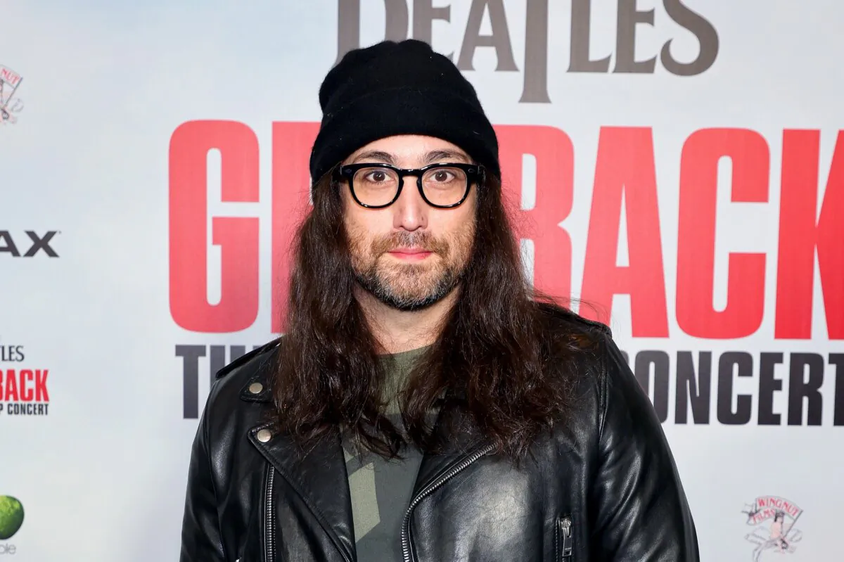 Sean Ono Lennon attends The Beatles Get Back The Rooftop Concert at AMC Lincoln Square Theater in New York on Jan. 30, 2022. (Theo Wargo/Getty Images for Disney)