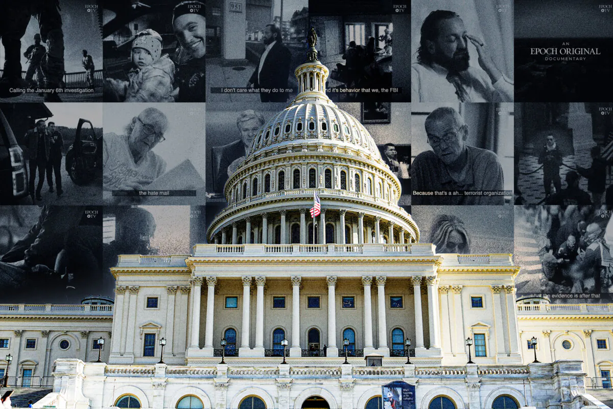 (Illustration by The Epoch Times, Madalina Vasiliu/The Epoch Times, Screenshots from the documentary)