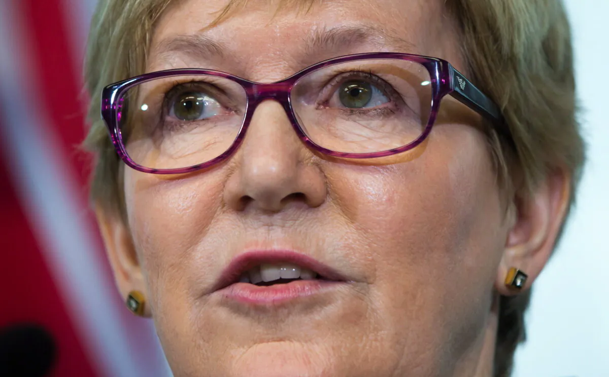 Former B.C. Minister of Justice and Attorney General Suzanne Anton in Vancouver, B.C., in a March 18, 2014 file photo. (The Canadian Press/Darryl Dyck)