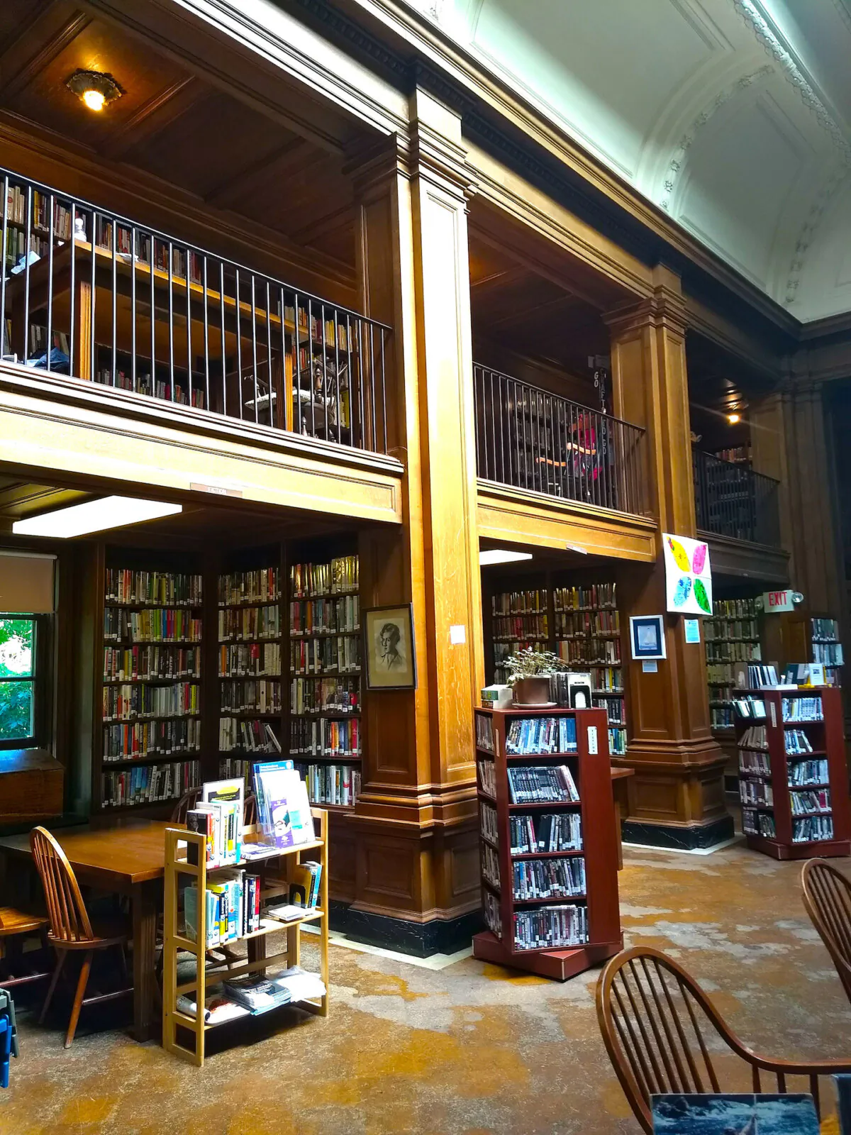 This is the Jesup Memorial Library in Bar Harbor, Maine. Its cork flooring was installed in 1911. (Tim Carter/TNS)