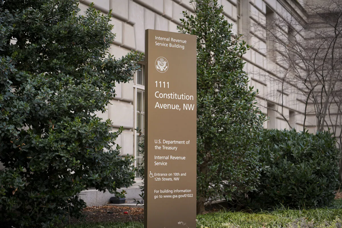 The Internal Revenue Service (IRS) building in Washington on Jan. 4, 2024. (Madalina Vasiliu/The Epoch Times)
