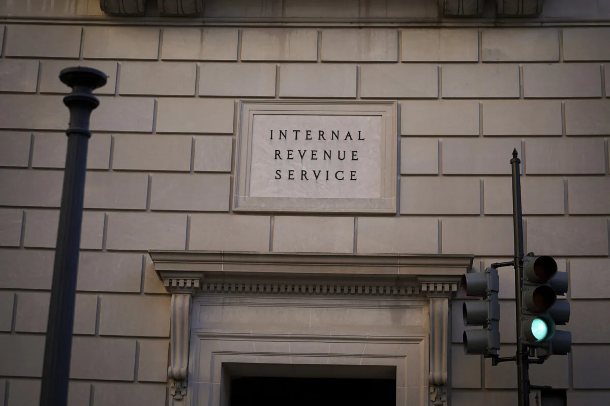The Internal Revenue Service building in Washington, on Jan. 4, 2024. (Madalina Vasiliu/The Epoch Times)