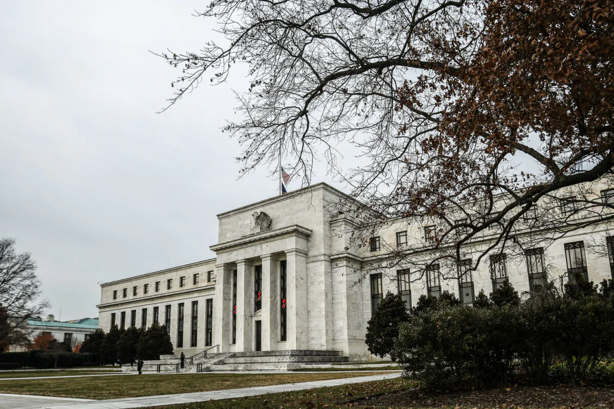 The Federal Reserve building in Washington on Dec. 12, 2018. (Samira Bouaou/The Epoch Times)