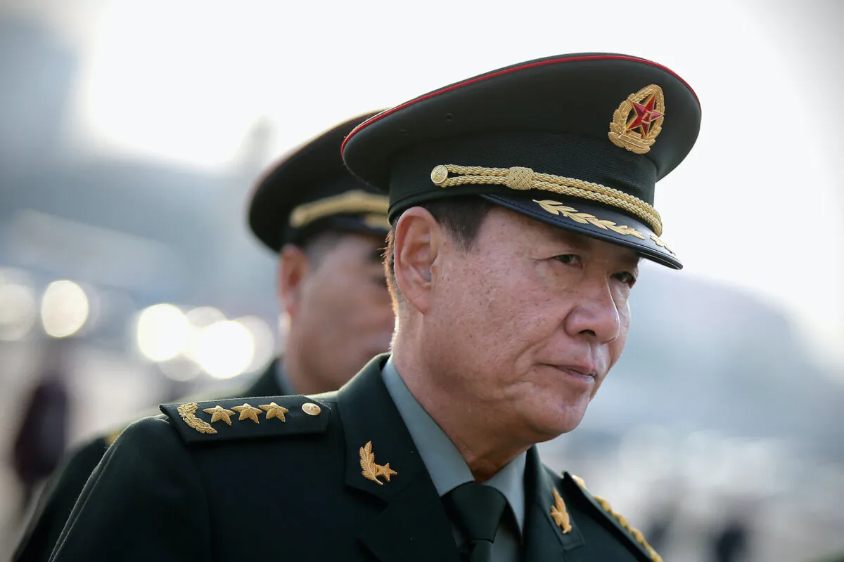 The then-Chinese military delegate General Liu Yuan, political commissar of the General Logistics Department of the Chinese People's Liberation Army, arrives at the Great Hall of the People, in Beijing, China, on March 12, 2015. (Feng Li/Getty Images)