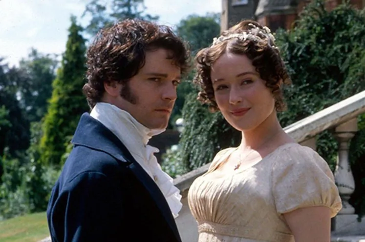 Mr. Darcy (Colin Firth) and Elizabeth Bennett (Jennifer Ehle), in "Pride and Prejudice." (BBC)