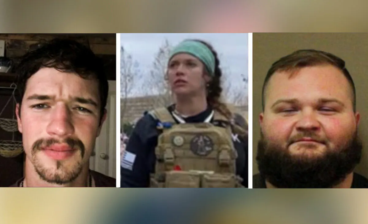 (L–R) Jonathan Daniel Pollock, Olivia Michele Pollock, and Joseph Daniel Hutchinson III. (FBI)