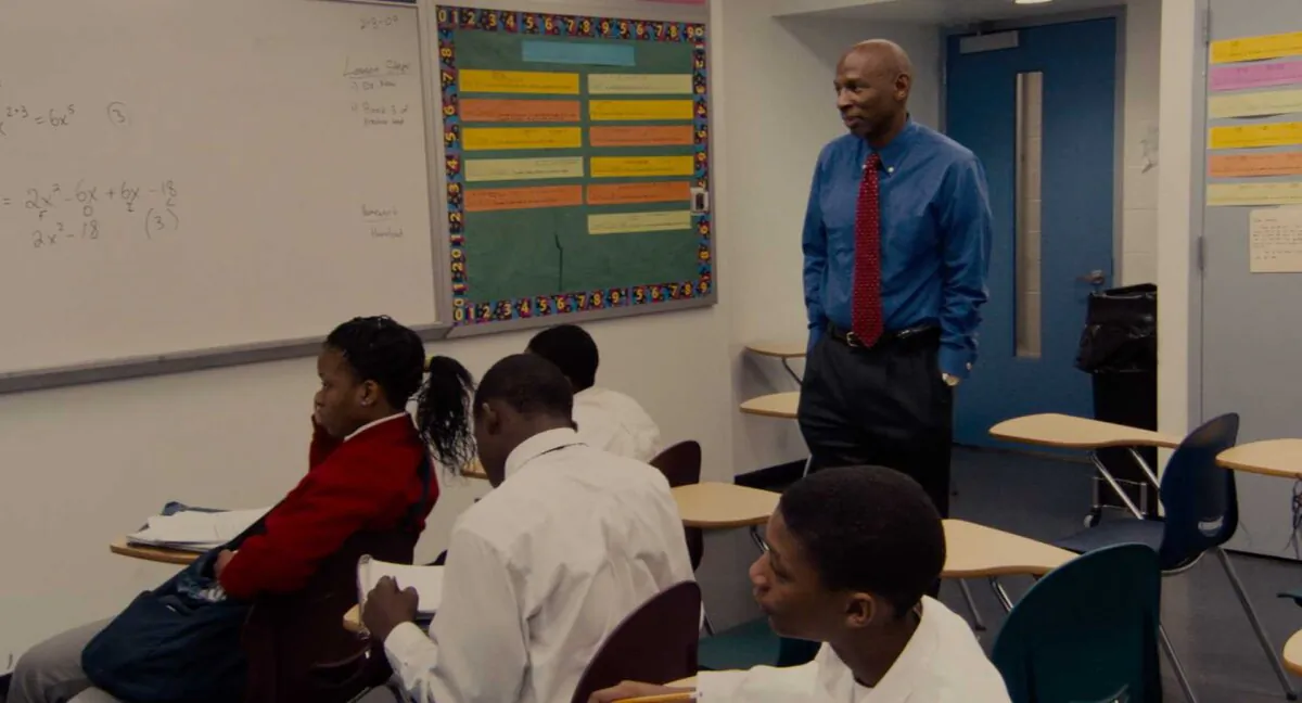 American educator and author Geoffrey Canada (R), in "Waiting for 'Superman.'"(Paramount Pictures)