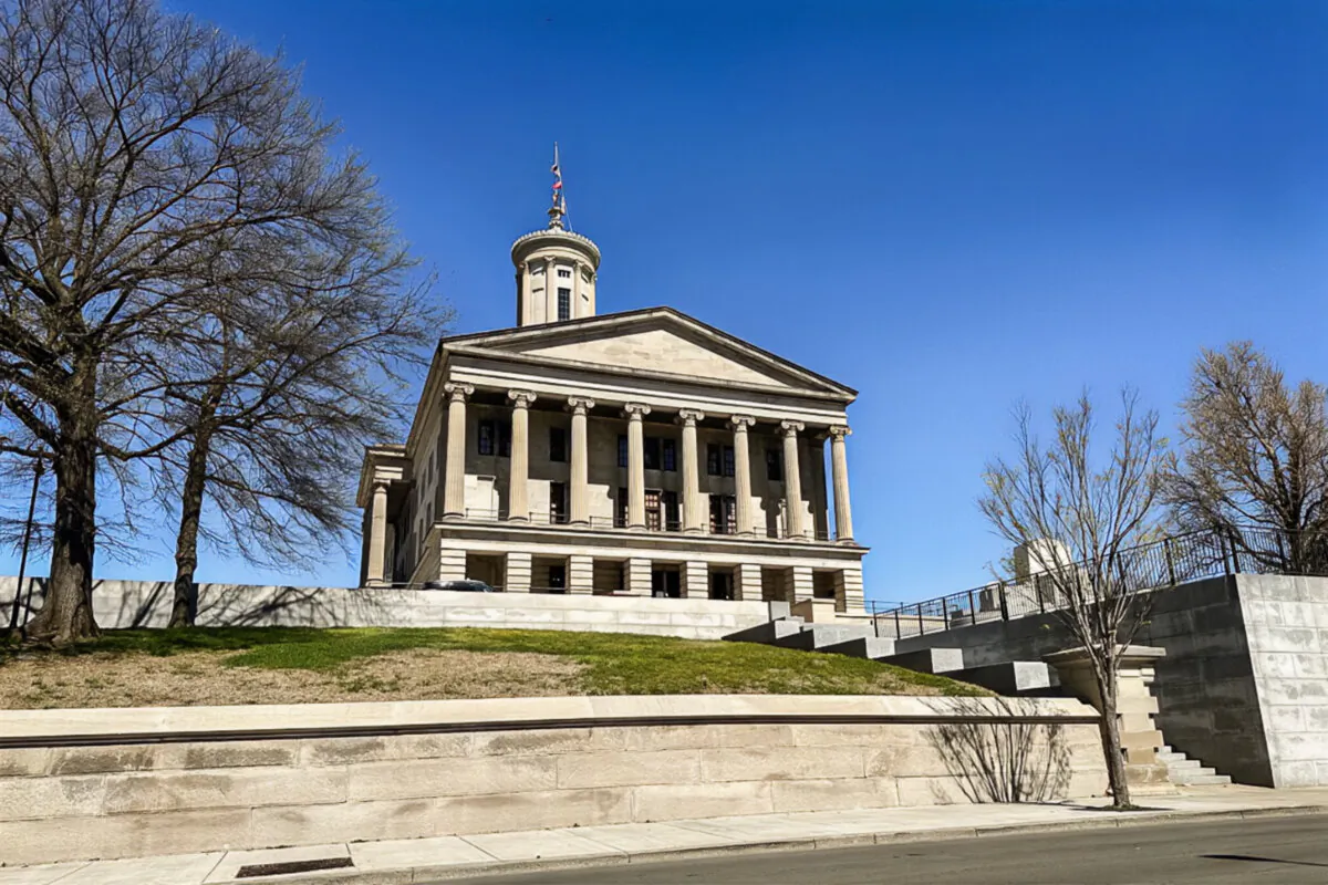 The Tennessee State Capitol in Nashville on March 29, 2023. (Chase Smith/The Epoch Times)