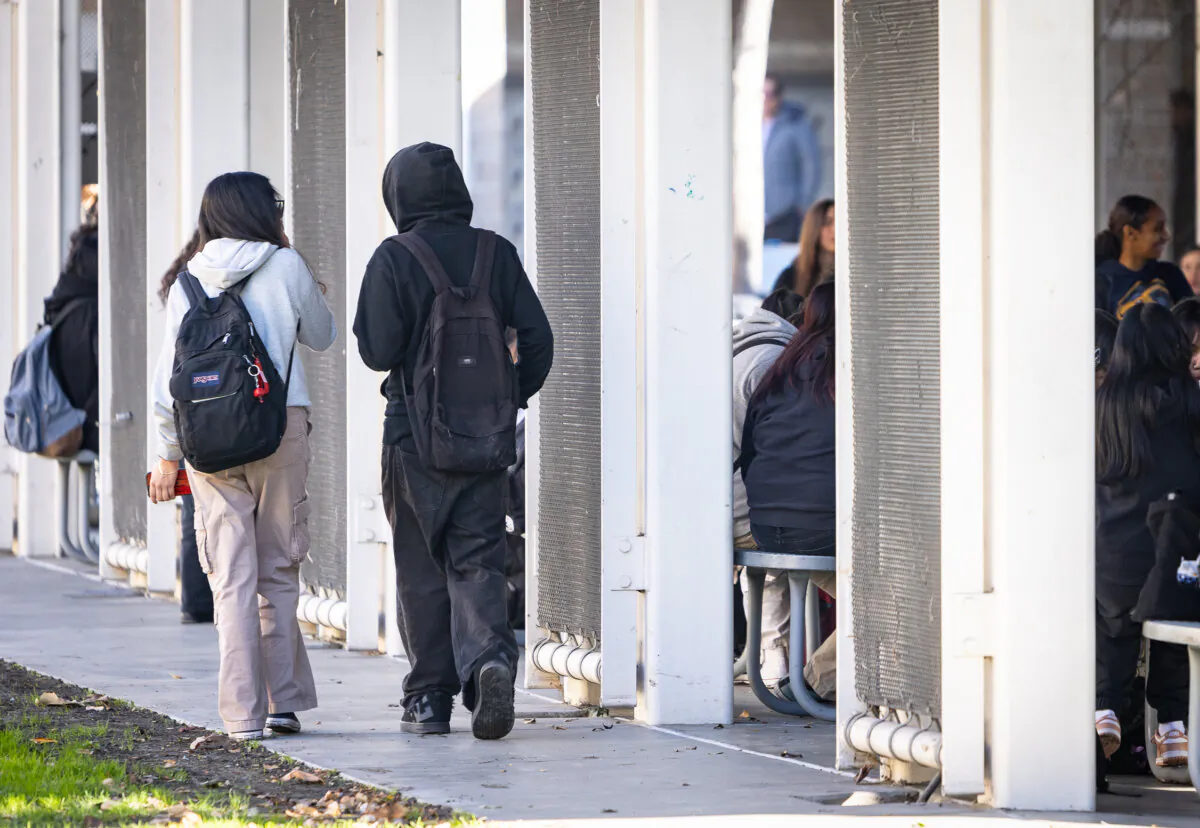 A school within the Los Angeles Unified School District in Los Angeles, Calif., on Jan. 8, 2024. (John Fredricks/The Epoch Times)