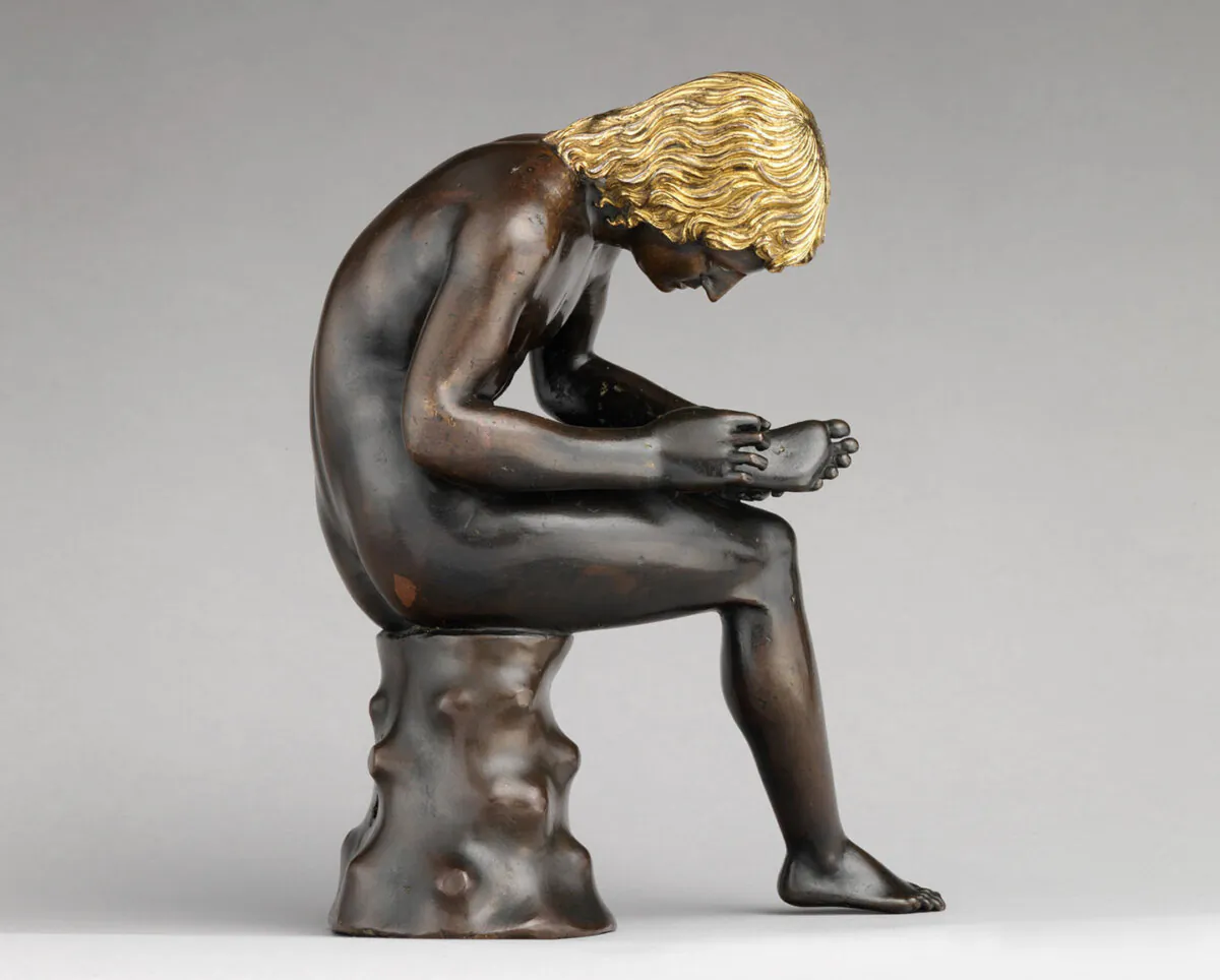 Detail of "Spinario (Boy Pulling a Thorn From His Foot)." The Metropolitan Museum of Art, New York City. (Public Domain)