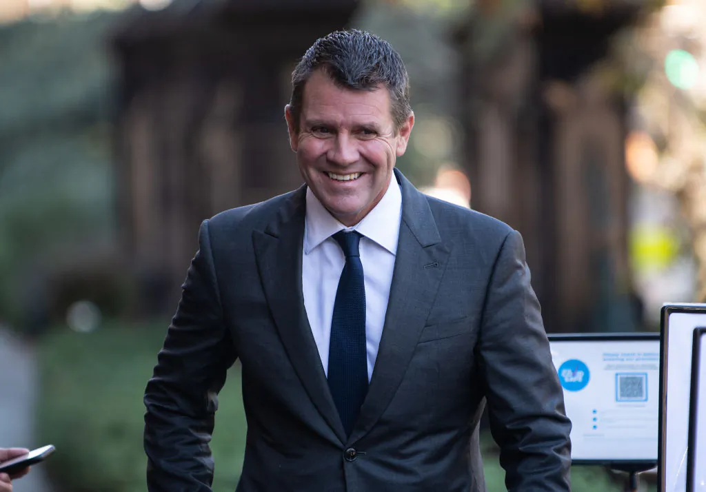 Former NSW Premier Mike Baird at St Marys Cathedral in Sydney, Australia on June 4, 2021. (James Gourley-Pool/Getty Images)