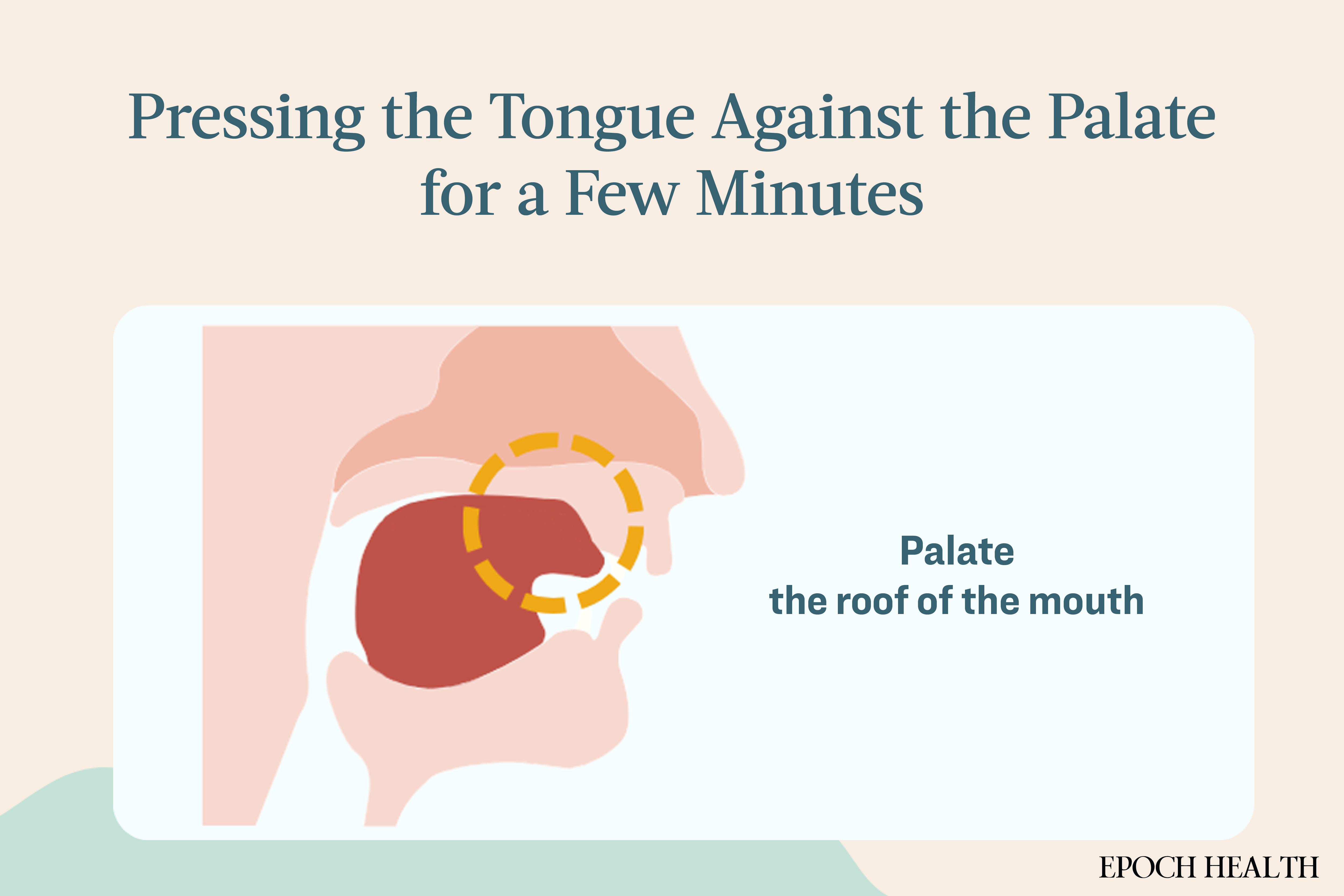 Saliva nourishment method (1). (The Epoch Times)
