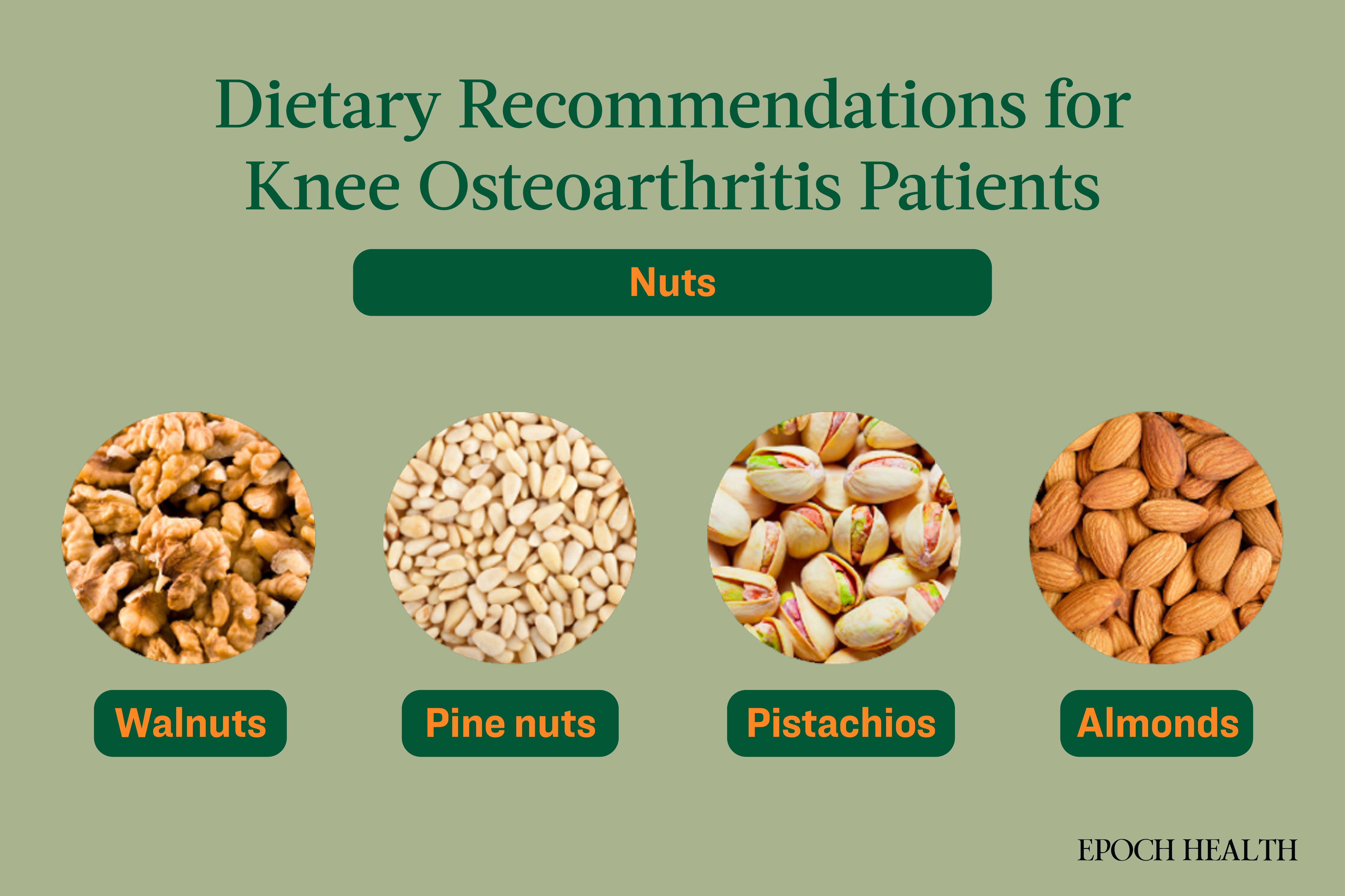 Nuts rich in protein, fiber, and unsaturated fats are ideal ingredients for suppressing inflammation. (The Epoch Times)